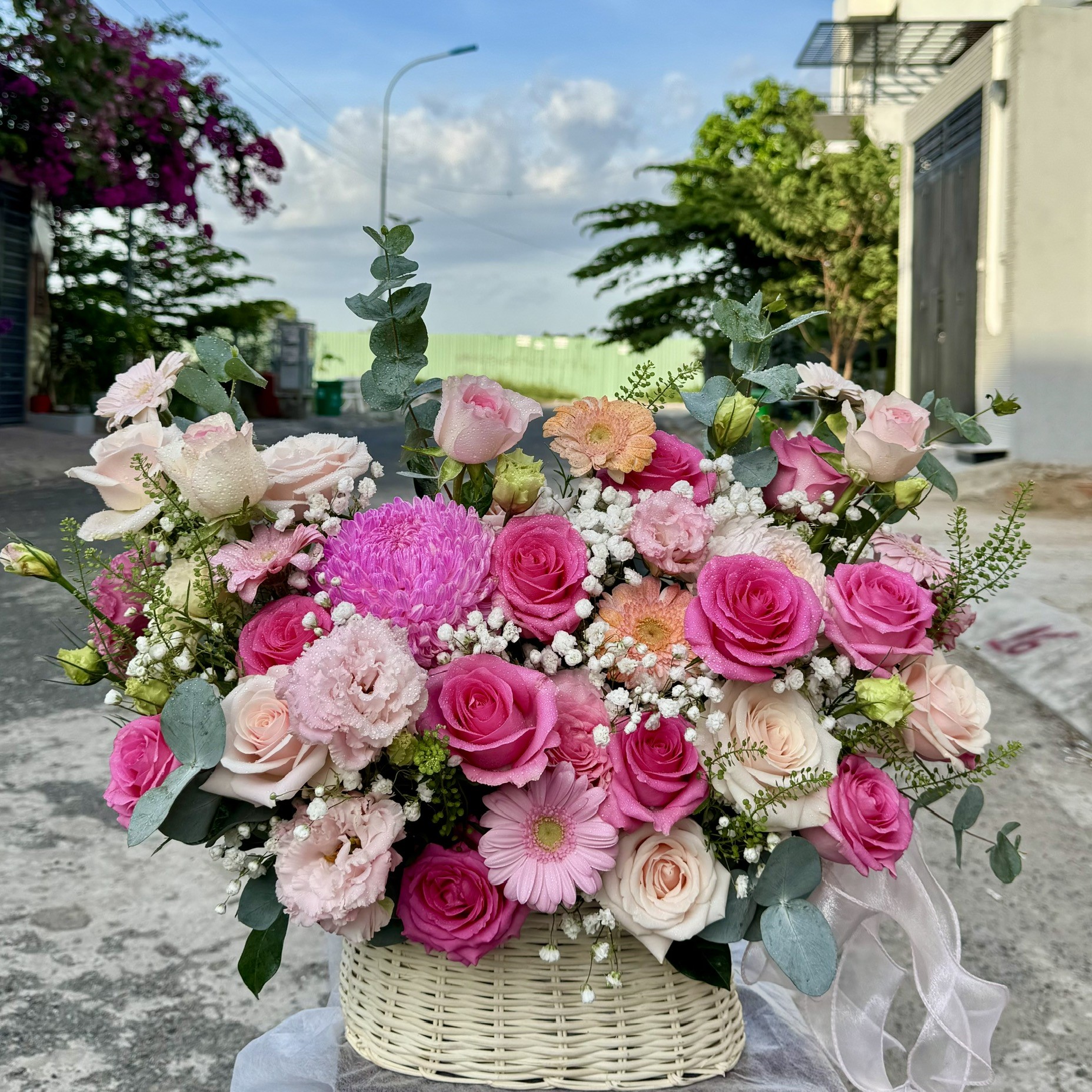 Giỏ hoa chúc mừng sinh nhật