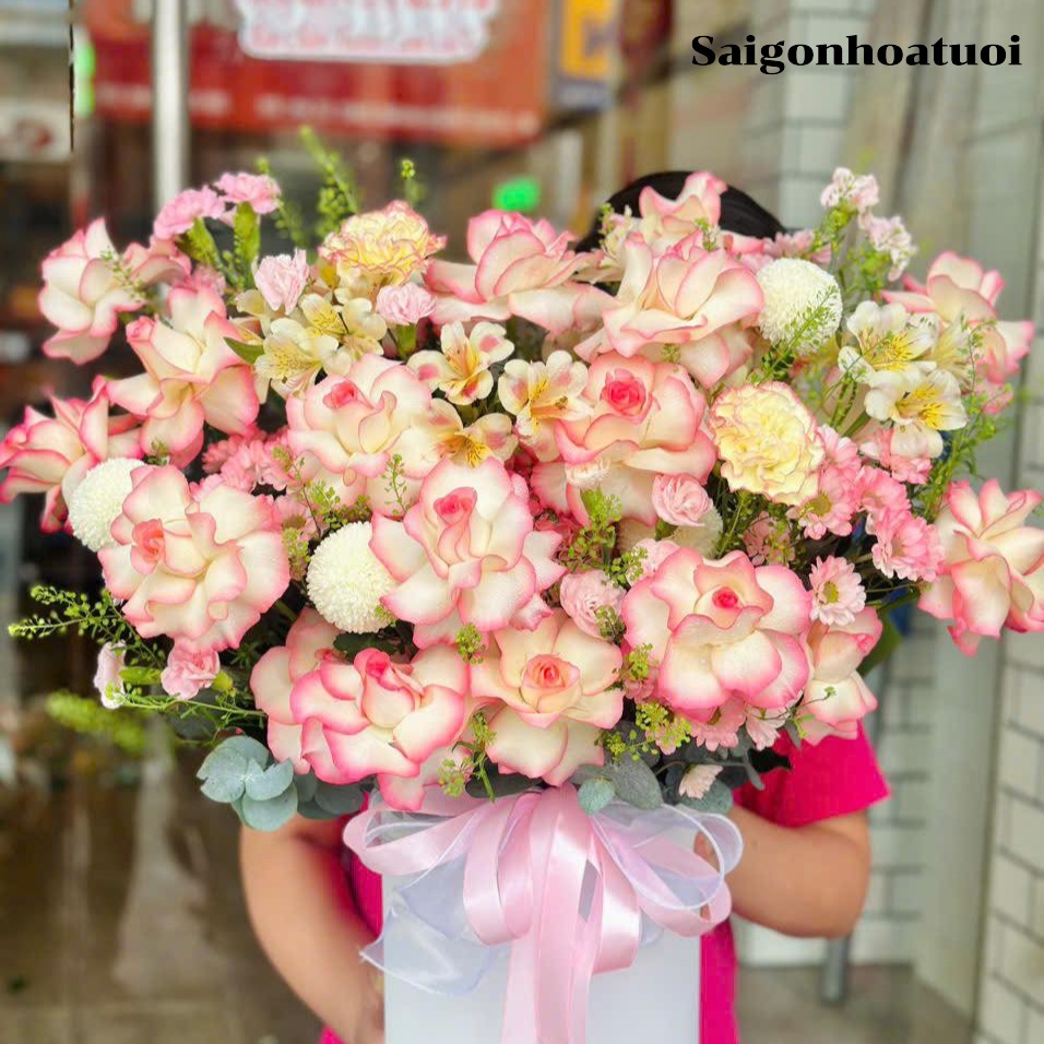 Giỏ hoa chúc mừng khai trương, chúc mừng sinh nhật