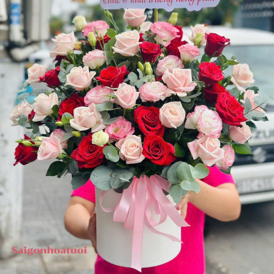 Giỏ hoa chúc mừng