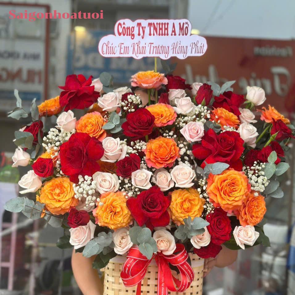 Giỏ hoa chúc mừng sinh nhật