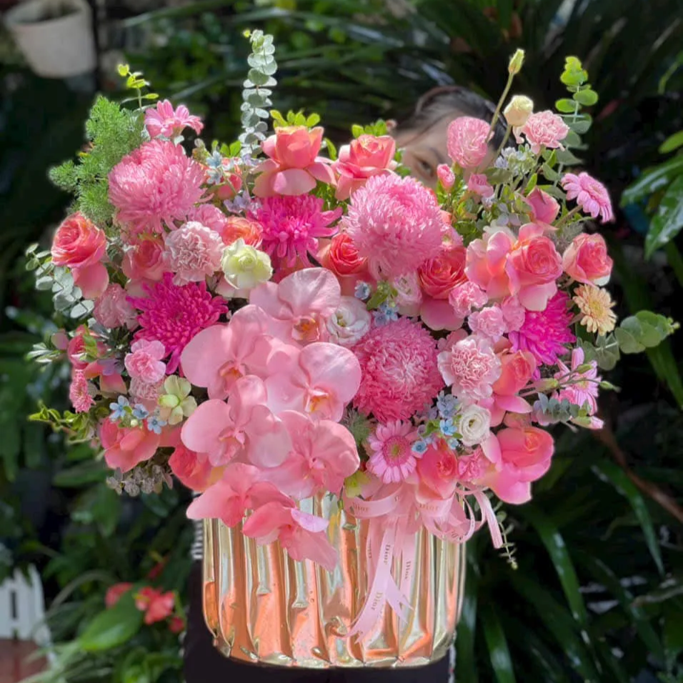 Giỏ hoa xinh đẹp HG017